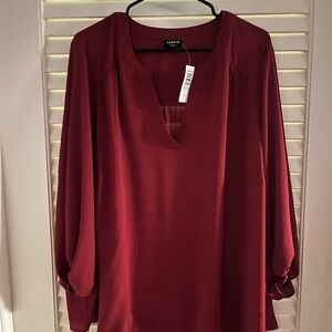 Torrid Deep Red Women's Blouse
